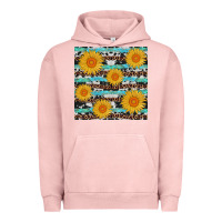 Pigment Salmon sunflower western seamless Urban Hoodie - AdoDesignShop