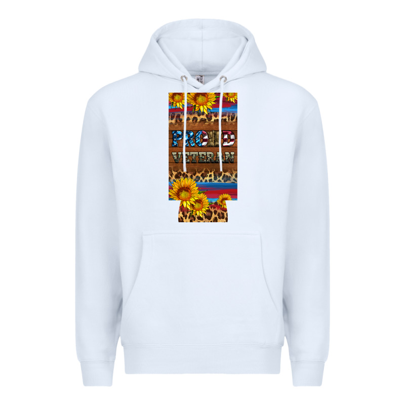 Proud Veteran 12 Oz Slim Can Cooler Premium Hoodie by Artiststas | Teevron