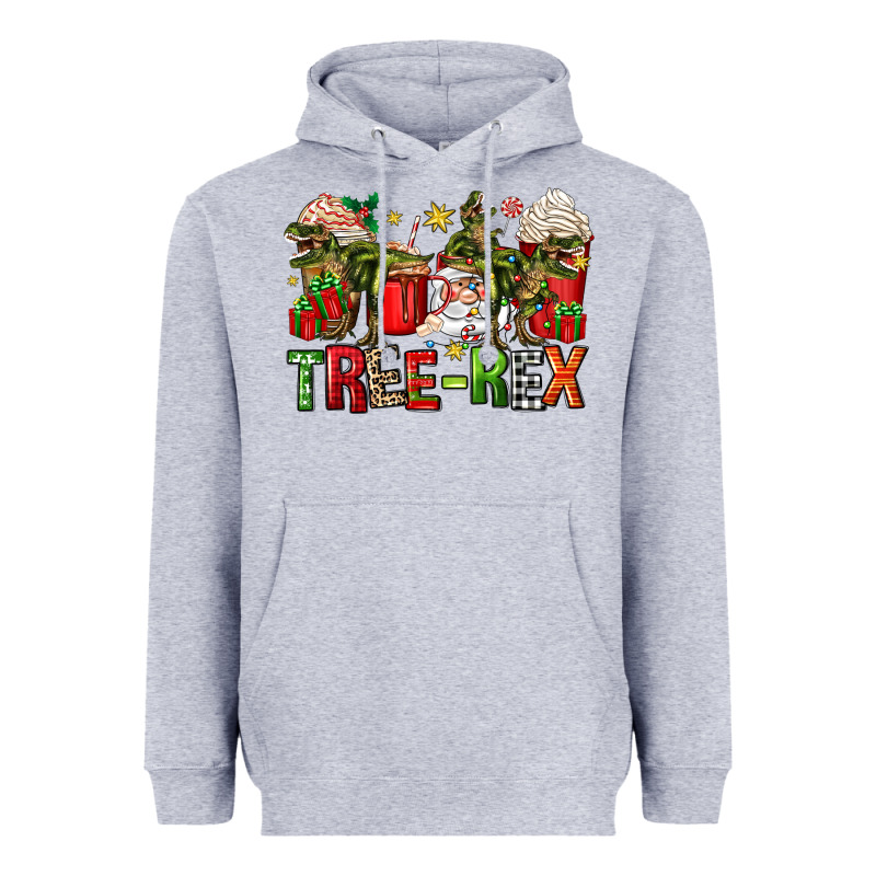 Tree Rex Coffee Cups Heavyweight Hoodie by Zillion Design Studio | Teevron