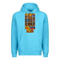 Ocean Blue proud veteran 12 oz slim can cooler Premium Hoodie - Artiststas