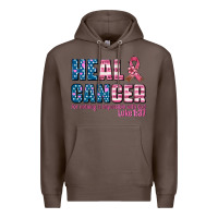 Coffee heal cancer with cancer ribbon Premium Hoodie - AdoDesignShop