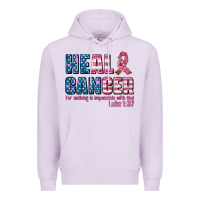 Lilac heal cancer with cancer ribbon Premium Hoodie - AdoDesignShop