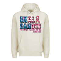 Oatmeal Heather heal cancer with cancer ribbon Premium Hoodie - AdoDesignShop