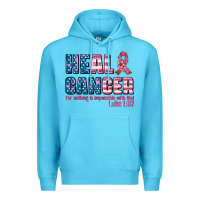 Ocean Blue heal cancer with cancer ribbon Premium Hoodie - AdoDesignShop