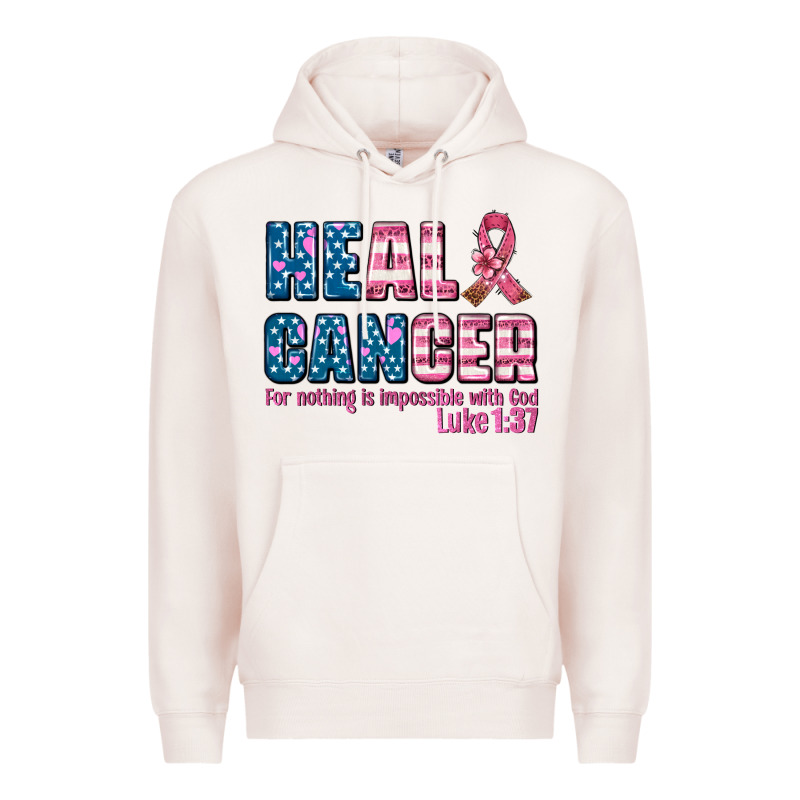 Heal Cancer With Cancer Ribbon Premium Hoodie by AdoDesignShop | Teevron