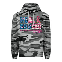 Slate Camo heal cancer with cancer ribbon Premium Hoodie - AdoDesignShop
