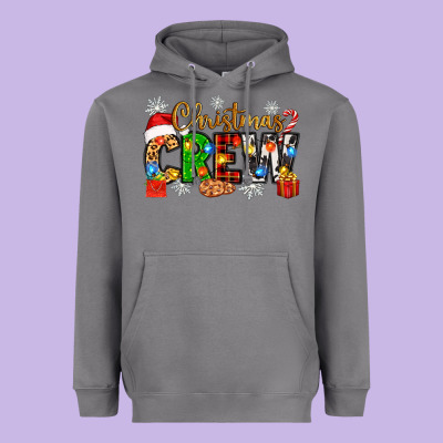 Christmas Crew Heavyweight Hoodie Designed By Zillion Design Studio