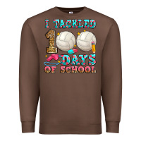 Chestnut i tackled 100 days of school volleyball Premium Sweatshirt - Zillion Design Studio