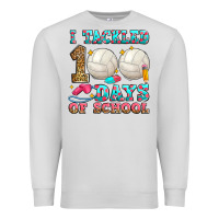Dove Grey i tackled 100 days of school volleyball Premium Sweatshirt - Zillion Design Studio