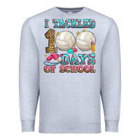 Heather Grey i tackled 100 days of school volleyball Premium Sweatshirt - Zillion Design Studio