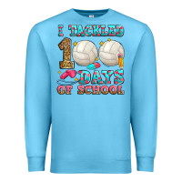 Ocean Blue i tackled 100 days of school volleyball Premium Sweatshirt - Zillion Design Studio
