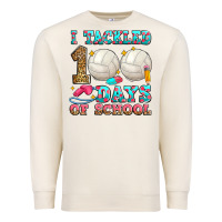 Sandshell i tackled 100 days of school volleyball Premium Sweatshirt - Zillion Design Studio