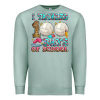 Seafoam i tackled 100 days of school volleyball Premium Sweatshirt - Zillion Design Studio
