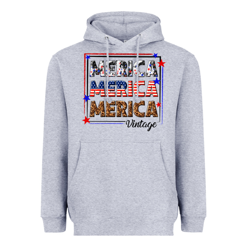 Merica Merica Merica Vintage Heavyweight Hoodie by texasbilliewilder | Teevron