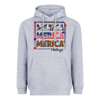 Heather Grey merica merica merica vintage Heavyweight Hoodie - texasbilliewilder
