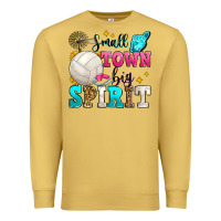 Antique Gold small town big spirit volleyball Premium Sweatshirt - Zillion Design Studio