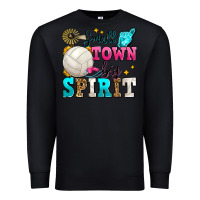 Black small town big spirit volleyball Premium Sweatshirt - Zillion Design Studio