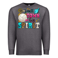Charcoal Heather small town big spirit volleyball Premium Sweatshirt - Zillion Design Studio