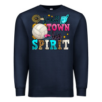 Navy small town big spirit volleyball Premium Sweatshirt - Zillion Design Studio