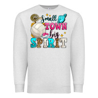 Oatmeal Heather small town big spirit volleyball Premium Sweatshirt - Zillion Design Studio