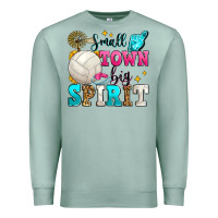 Seafoam small town big spirit volleyball Premium Sweatshirt - Zillion Design Studio