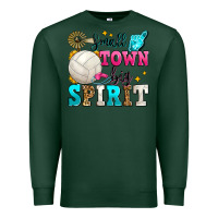 Sports Green small town big spirit volleyball Premium Sweatshirt - Zillion Design Studio