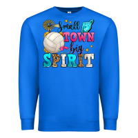 True Royal small town big spirit volleyball Premium Sweatshirt - Zillion Design Studio