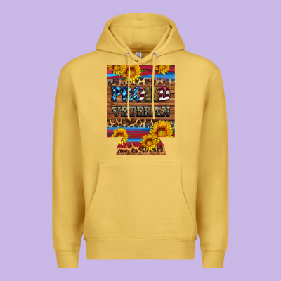 Proud Veteran  12 Oz Regular Can Cooler Premium Hoodie Designed By Artiststas