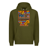 Army Green proud veteran  12 oz regular can cooler Premium Hoodie - Artiststas