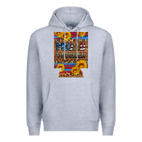 Heather Grey proud veteran  12 oz regular can cooler Premium Hoodie - Artiststas