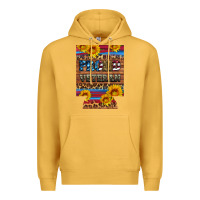 Mustard proud veteran  12 oz regular can cooler Premium Hoodie - Artiststas