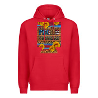 Red proud veteran  12 oz regular can cooler Premium Hoodie - Artiststas