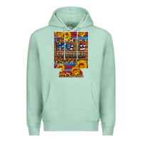 Seafoam proud veteran  12 oz regular can cooler Premium Hoodie - Artiststas