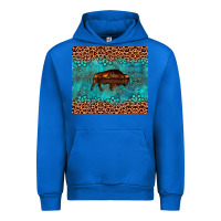 Cobalt bison leopard gemstone Urban Hoodie - Artiststas