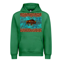 Emerald bison leopard gemstone Urban Hoodie - Artiststas