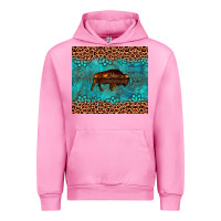 Fuchsia Pink bison leopard gemstone Urban Hoodie - Artiststas