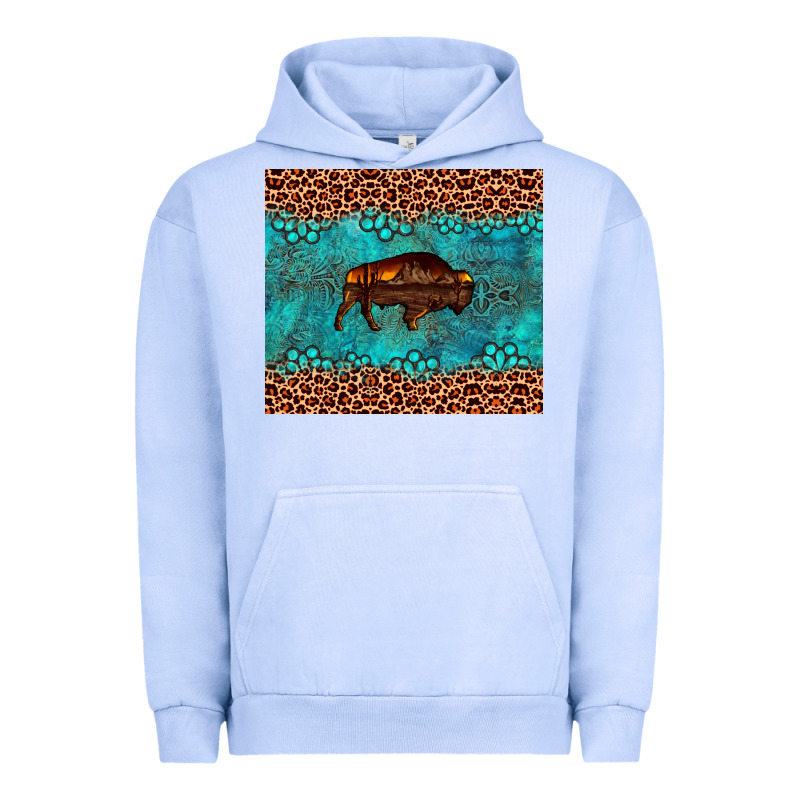 Bison Leopard Gemstone Urban Hoodie by Artiststas | Teevron