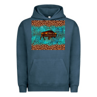 Pigment Midnight Navy bison leopard gemstone Urban Hoodie - Artiststas