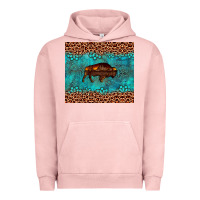 Pigment Salmon bison leopard gemstone Urban Hoodie - Artiststas