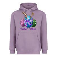 Lavender easter bunny ear eggs easter vibes Heavyweight Hoodie - RanaPortraitStore