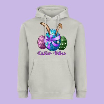 Heavyweight Hoodie easter bunny ear eggs easter vibes