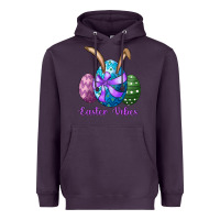 Plum easter bunny ear eggs easter vibes Heavyweight Hoodie - RanaPortraitStore