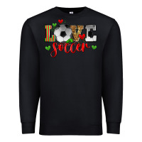 Black love soccer Premium Sweatshirt - Zillion Design Studio