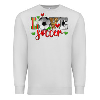 Dove Grey love soccer Premium Sweatshirt - Zillion Design Studio