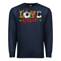Navy love soccer Premium Sweatshirt - Zillion Design Studio