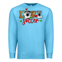 Ocean Blue love soccer Premium Sweatshirt - Zillion Design Studio