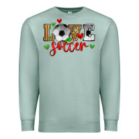 Seafoam love soccer Premium Sweatshirt - Zillion Design Studio