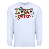 White love soccer Premium Sweatshirt - Zillion Design Studio