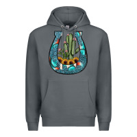 Rock cactus horseshoe Premium Hoodie - JahusDesignShop