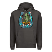 Smoke cactus horseshoe Premium Hoodie - JahusDesignShop